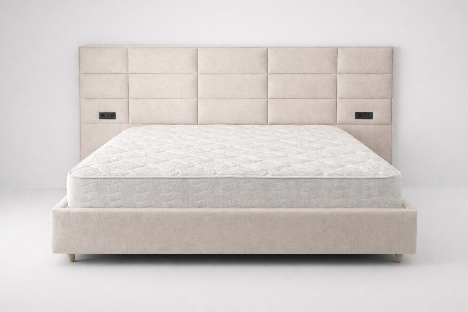 Pat tapițat cu ladă depozitare Velaro