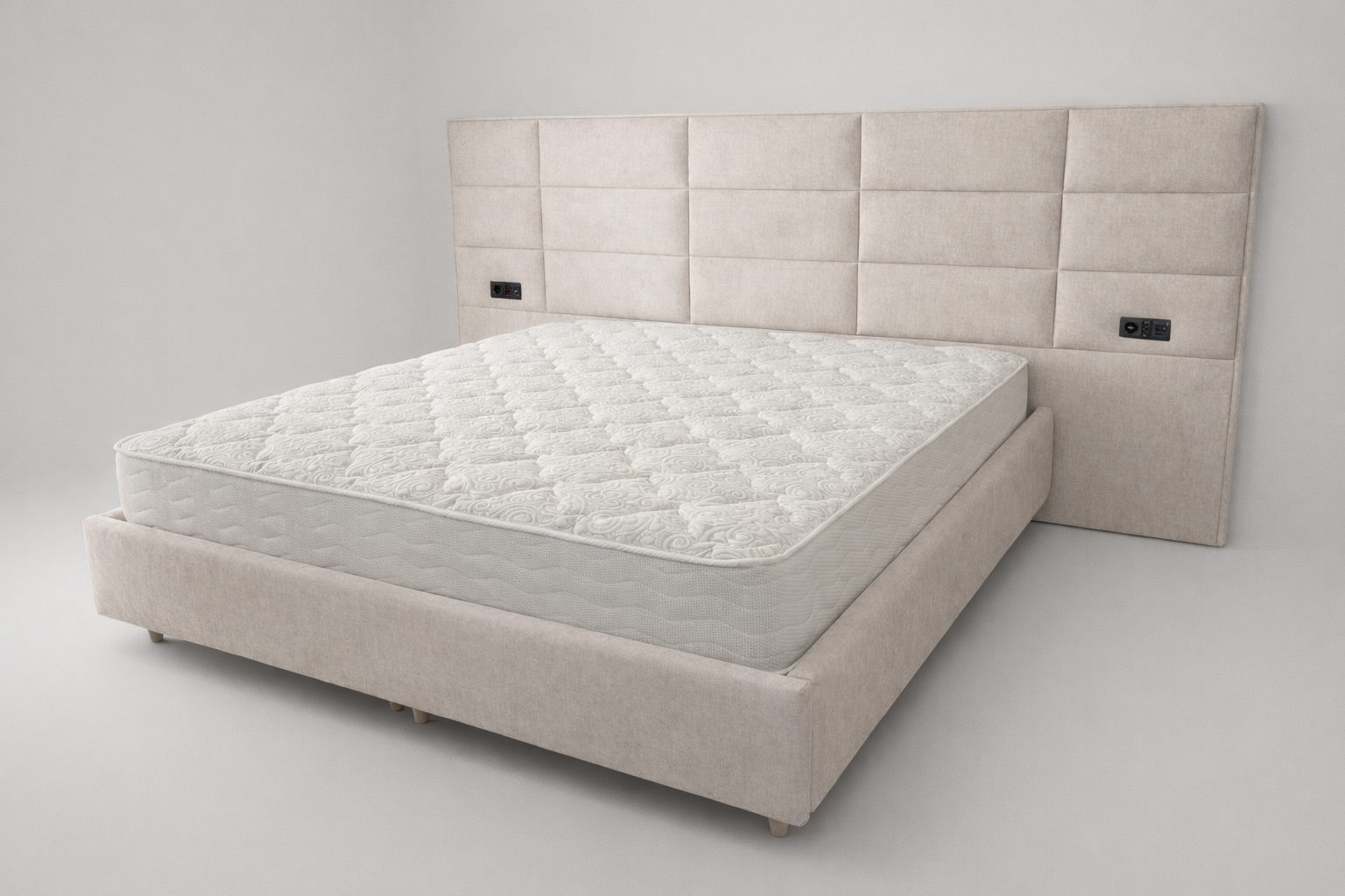 Pat tapițat cu ladă depozitare Velaro