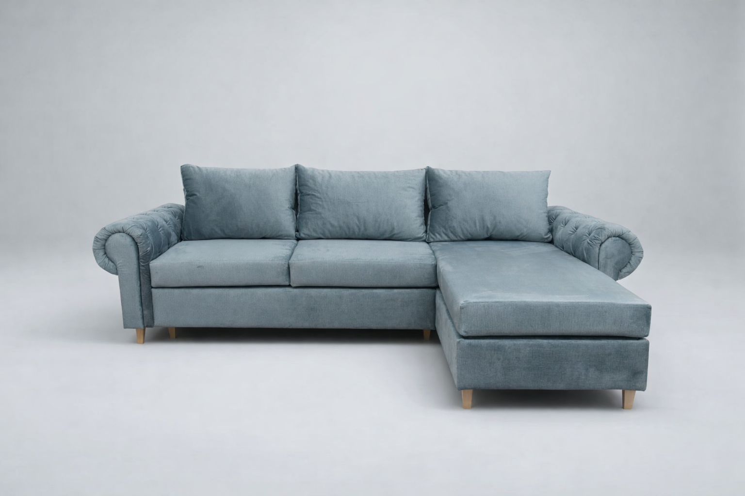 Coltar extensibil Sasha, la comanda, 100+ culori, cu picioare