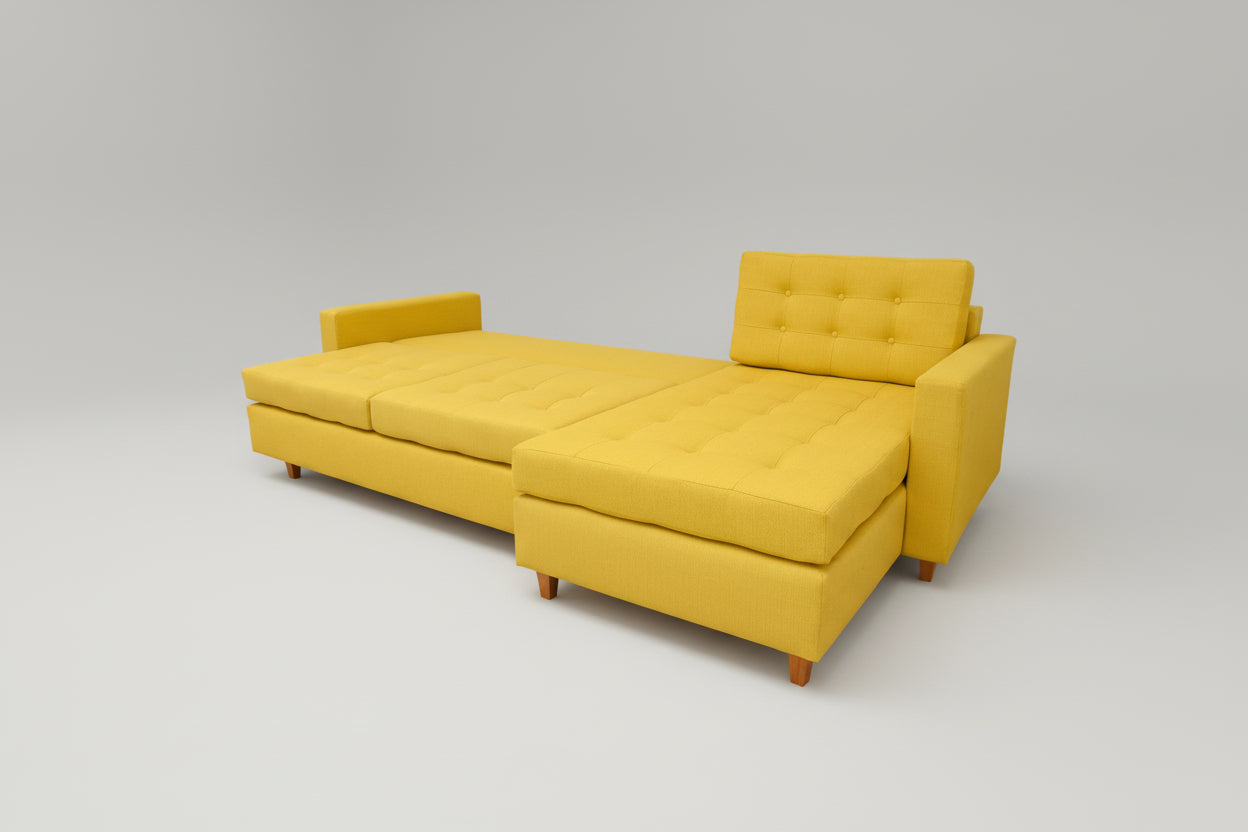 Coltar extensibil cu sezlong Alto, dimensiune pe comanda, peste 100 culori disponibile