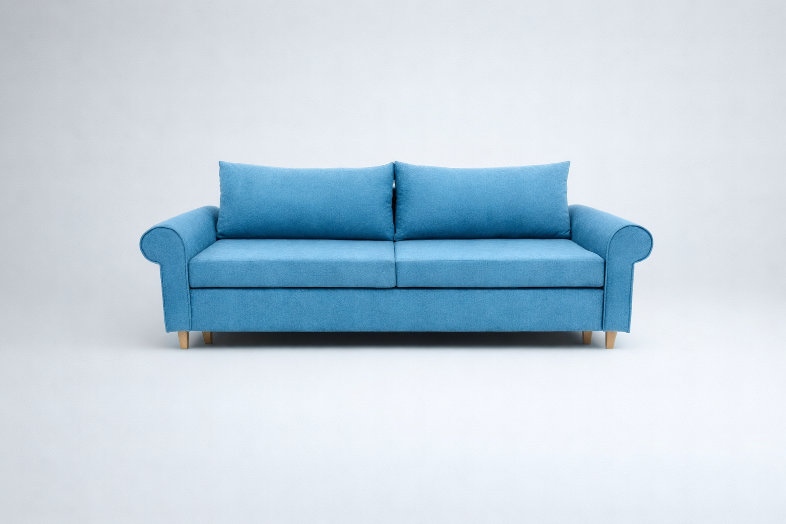 Canapea extensibila Yara, 3 locuri, la comanda, 100+ culori, cu picioare