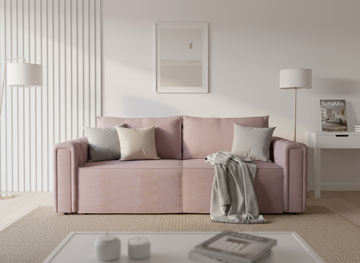 Canapea extensibila Allie, 3 locuri, la comanda, 100+ culori