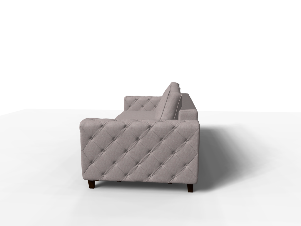 Canapea extensibila Armani, 3 locuri, la comanda, 100+ culori, cu picioare