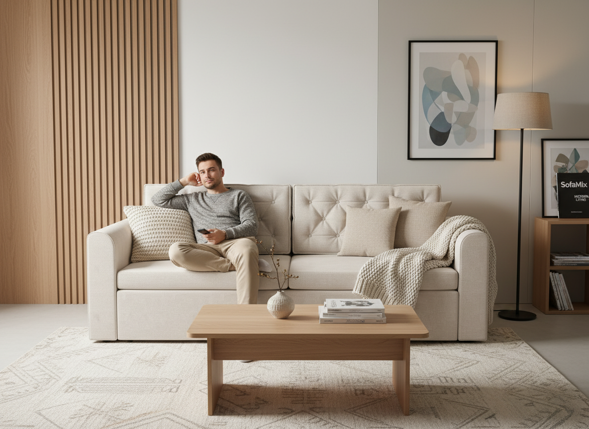 Canapea extensibila Elodie, 3 locuri, la comanda, 100+ culori