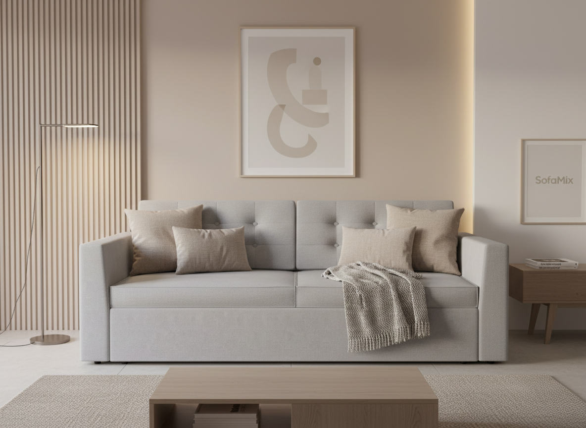 Canapea extensibila Halo, 3 locuri, la comanda, 100+ culori