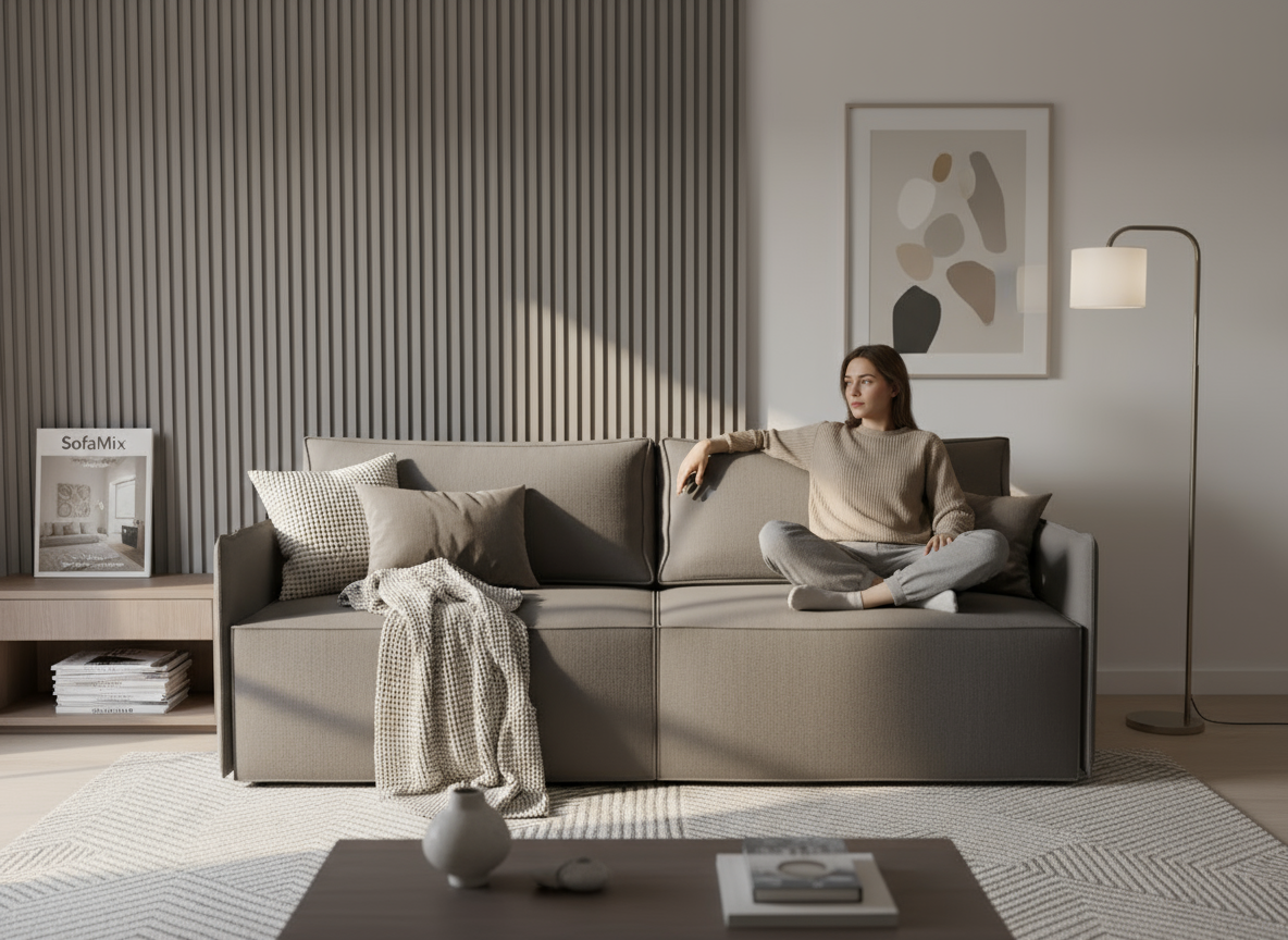 Canapea extensibila Harlow, 3 locuri, la comanda, 100+ culori