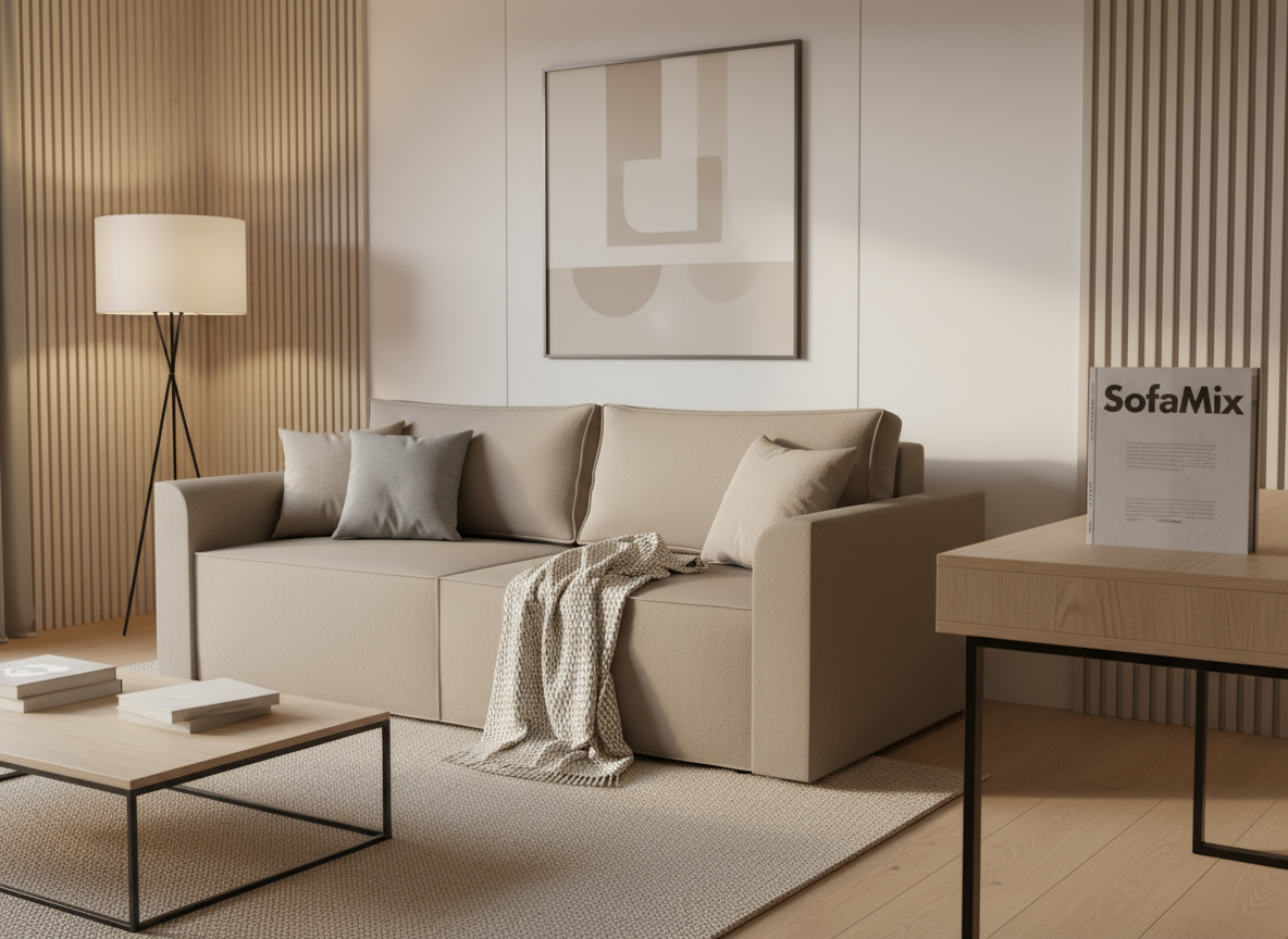 Canapea extensibila Heidi, 3 locuri, la comanda, 100+ culori