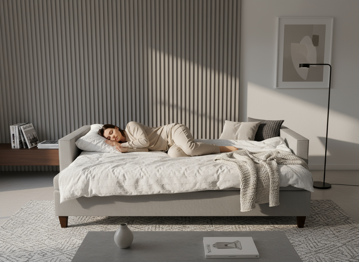 Canapea extensibila Julia, 3 locuri, la comanda, 100+ culori, cu picioare