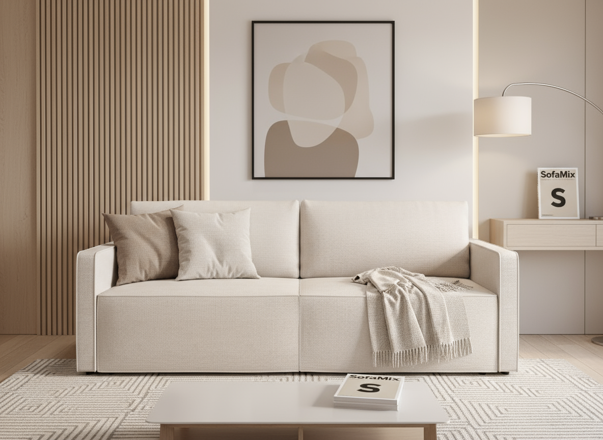 Canapea extensibila Kennedy, 3 locuri, la comanda, 100+ culori