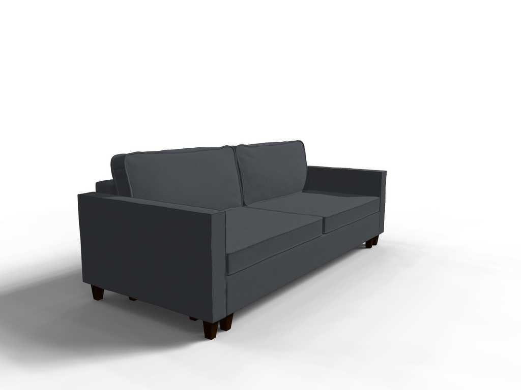 Canapea extensibila Margot, 3 locuri, la comanda, 100+ culori, cu picioare