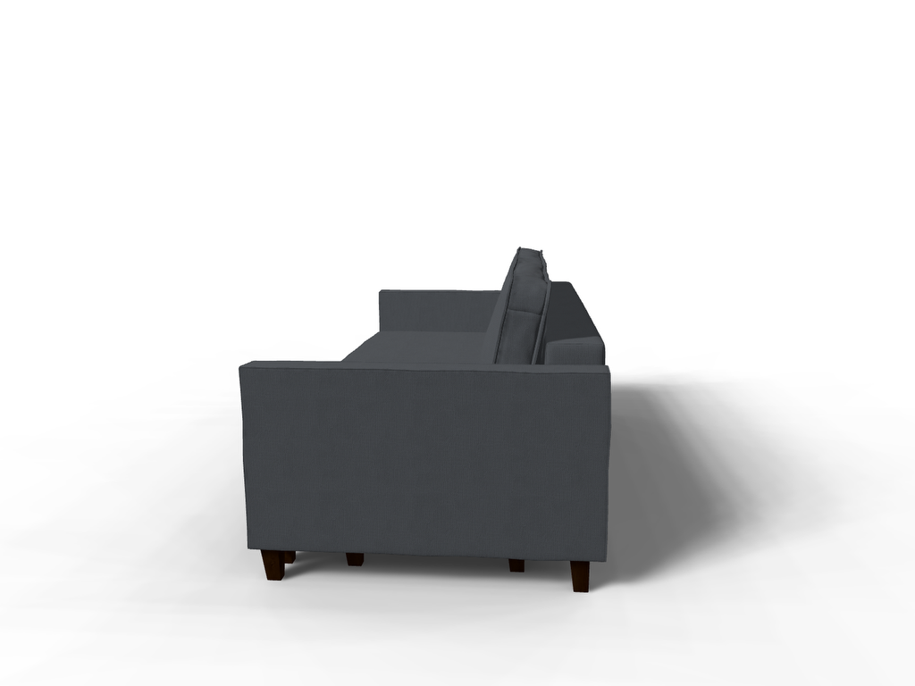 Canapea extensibila Margot, 3 locuri, la comanda, 100+ culori, cu picioare