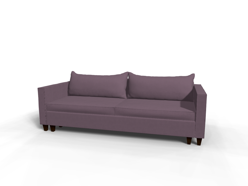 Canapea extensibila Oakley, 3 locuri, la comanda, 100+ culori, cu picioare