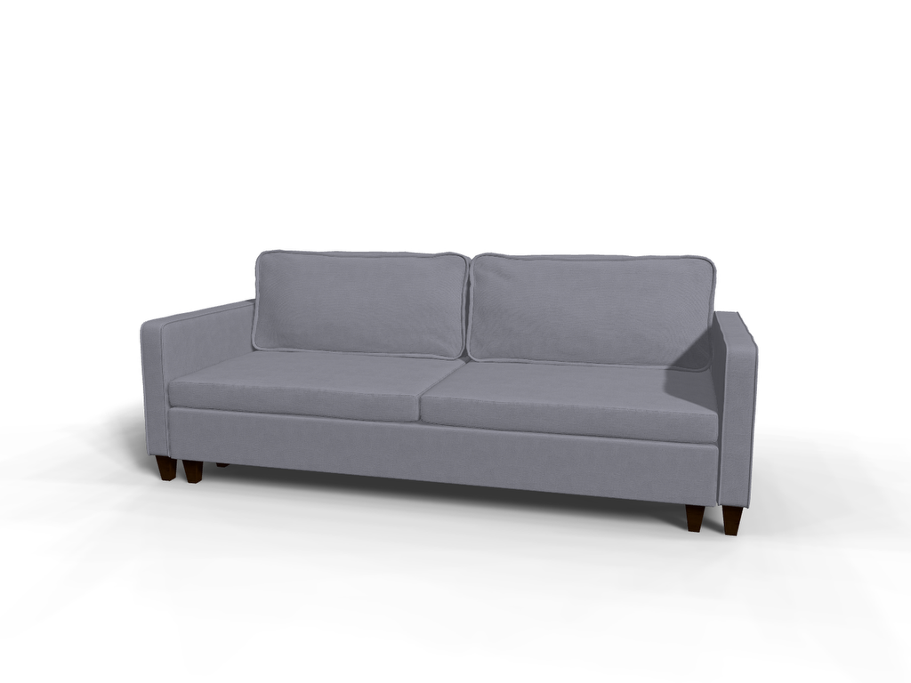 Canapea extensibila Paisley, 3 locuri, la comanda, 100+ culori, cu picioare