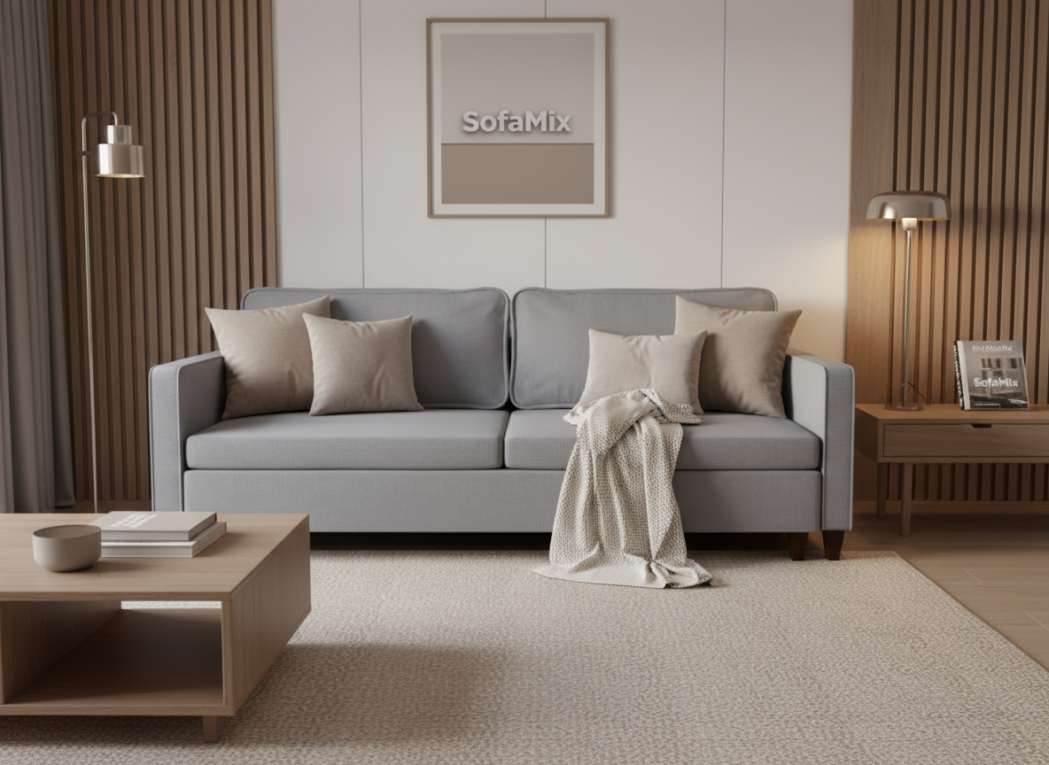 Canapea extensibila Paisley, 3 locuri, la comanda, 100+ culori, cu picioare