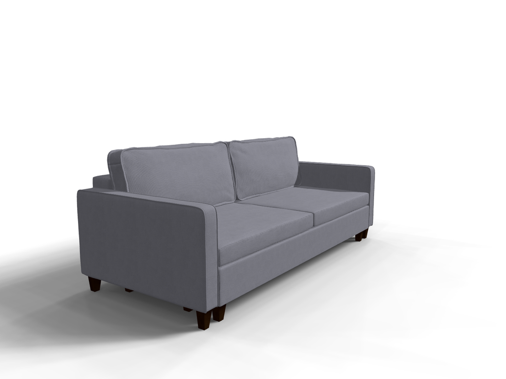 Canapea extensibila Paisley, 3 locuri, la comanda, 100+ culori, cu picioare