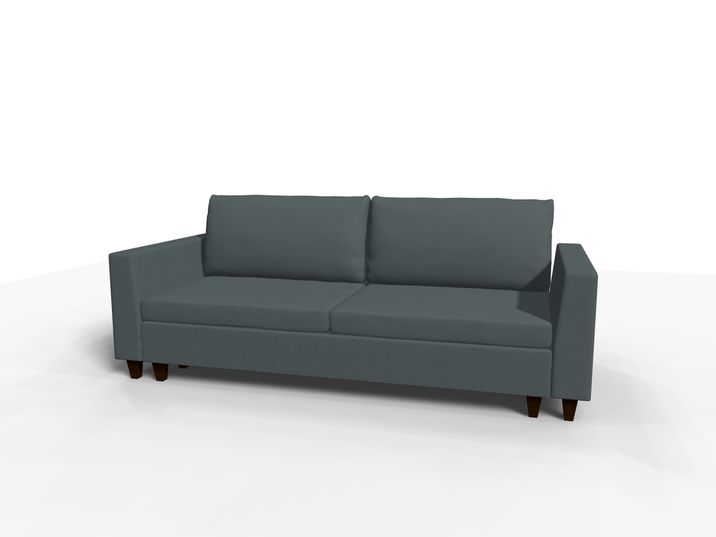 Canapea extensibila Skye, 3 locuri, la comanda, 100+ culori, cu picioare