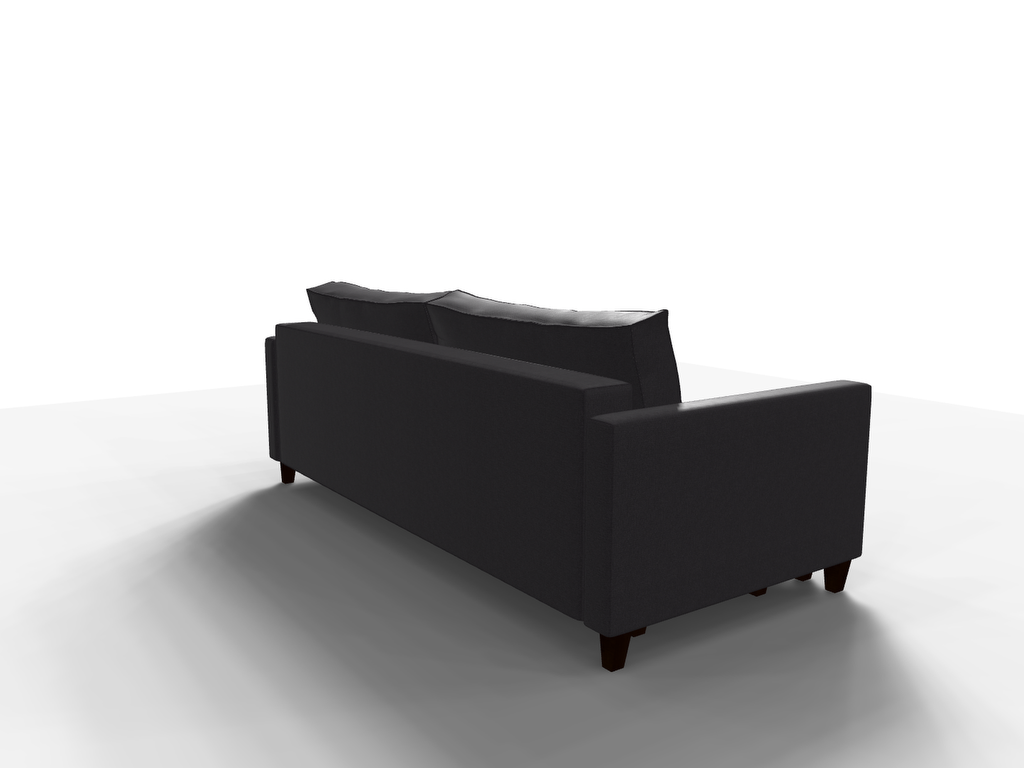 Canapea extensibila Valentina, 3 locuri, la comanda, 100+ culori, cu picioare