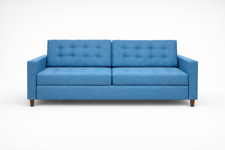 Canapea extensibila Alto, 3 locuri, lada depozitare, peste 100 culori disponibile, dimensiune pe comanda de la 210x95cm