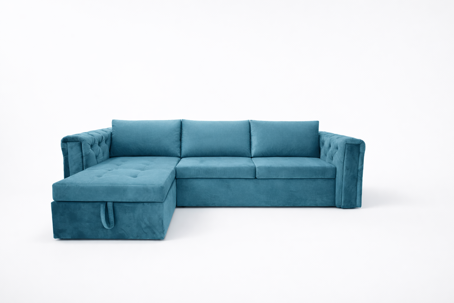 Coltar extensibil Chester studio cu butoni, pe comanda, 100+ culori