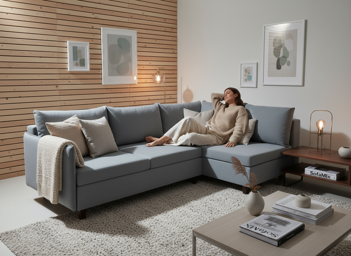 Coltar extensibil Adelaide park 3 fara insula, la comanda, 100+ culori, cu picioare