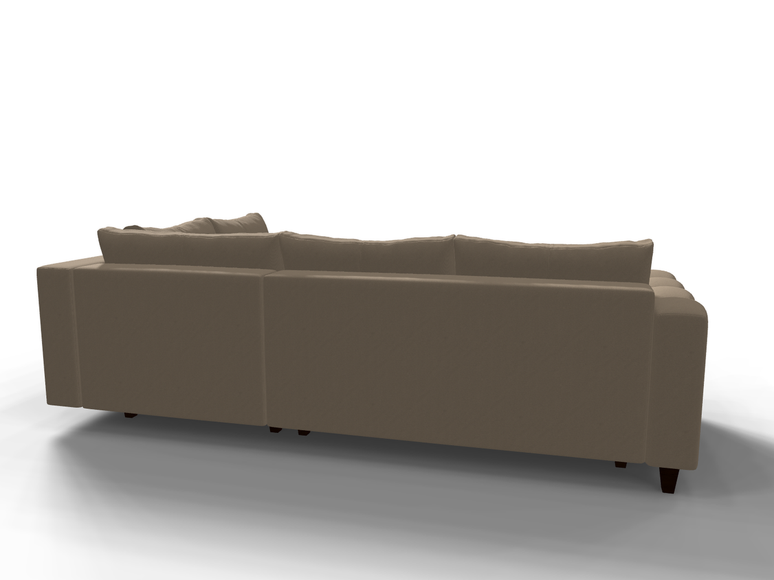 Coltar extensibil Alexandra park 3 fara insula, la comanda, 100+ culori, cu picioare