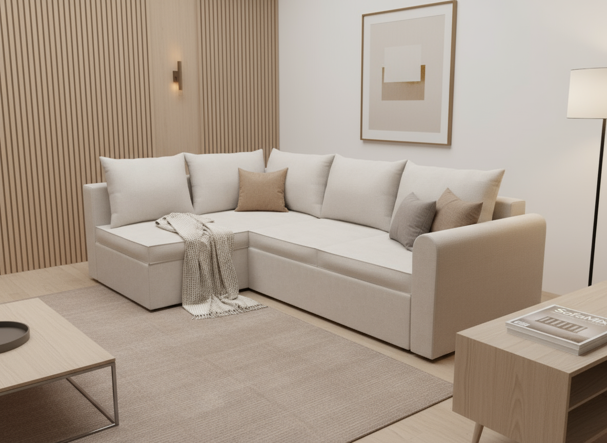 Coltar extensibil Alexandria park 3 fara insula, la comanda, 100+ culori