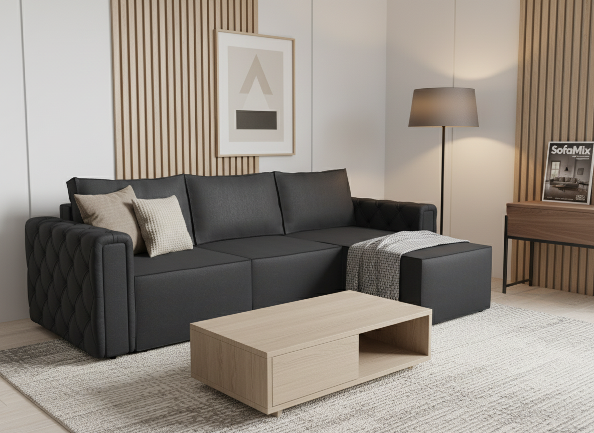 Coltar extensibil Allie park 2, la comanda, 100+ culori - SofaMix.ro