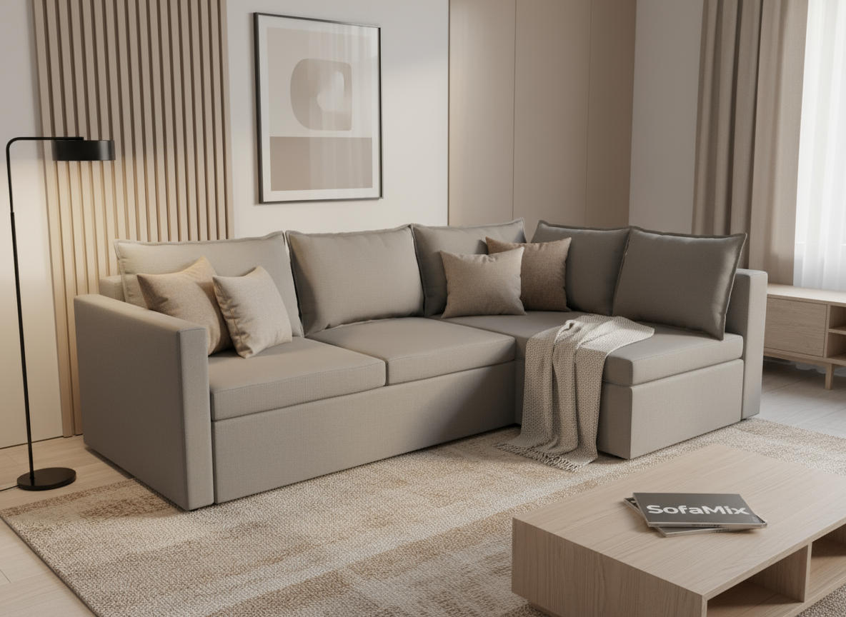 Coltar extensibil Amelia park 3 fara insula, la comanda, 100+ culori