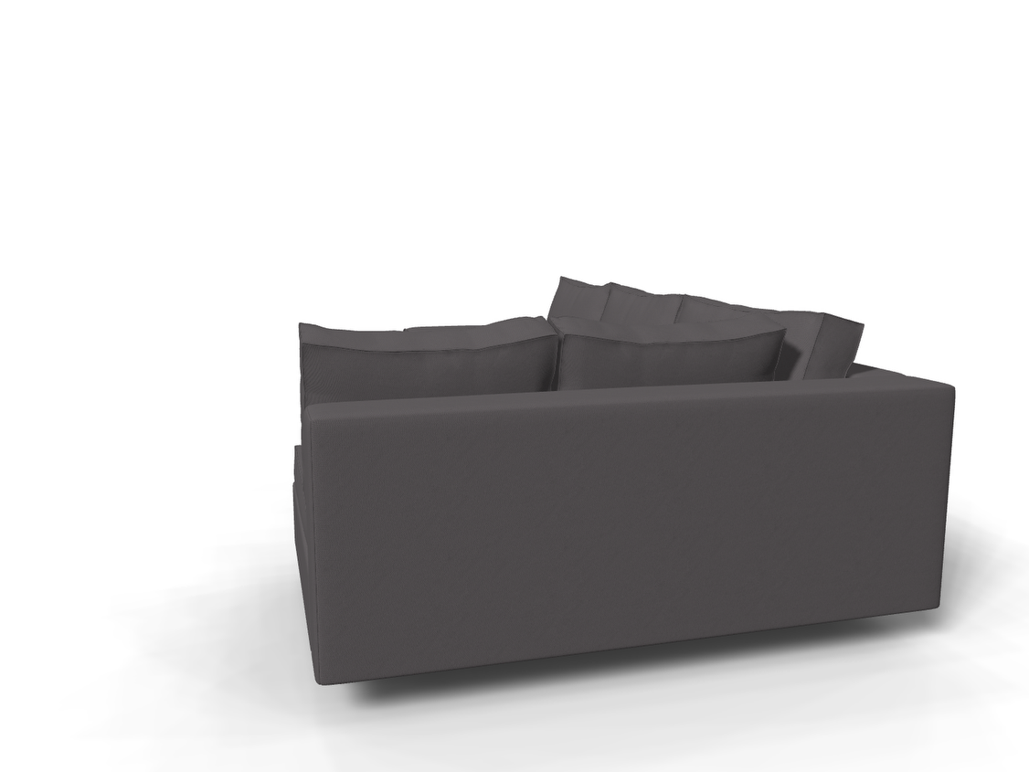 Coltar extensibil Ana park 3 fara insula, la comanda, 100+ culori, cu picioare