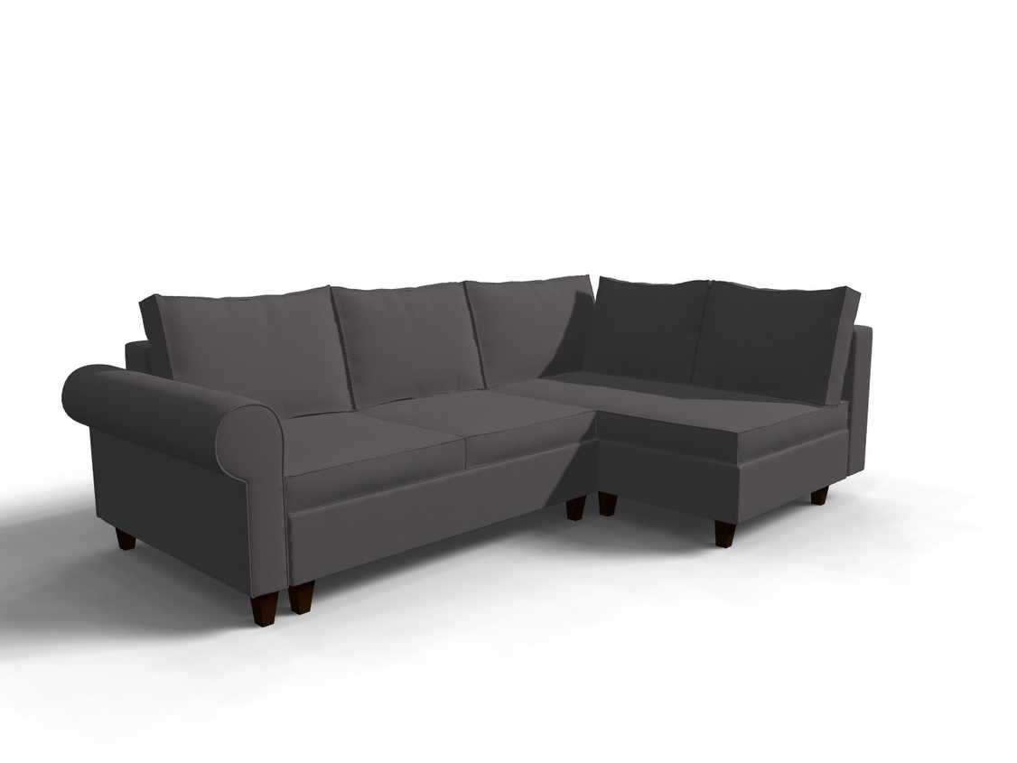 Coltar extensibil Ana park 3 fara insula, la comanda, 100+ culori, cu picioare