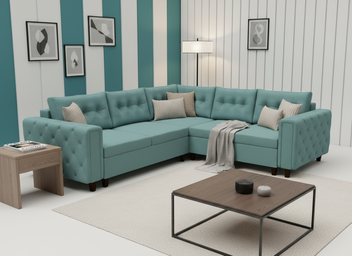 Coltar extensibil Ari colt park cu cotiera, la comanda, 100+ culori, cu picioare