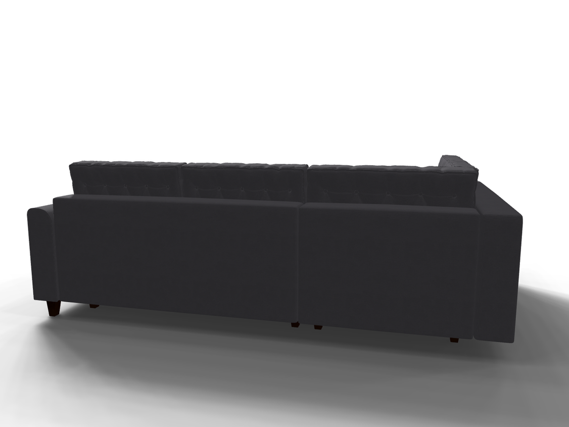 Coltar extensibil Astrid park 3 fara insula, la comanda, 100+ culori, cu picioare