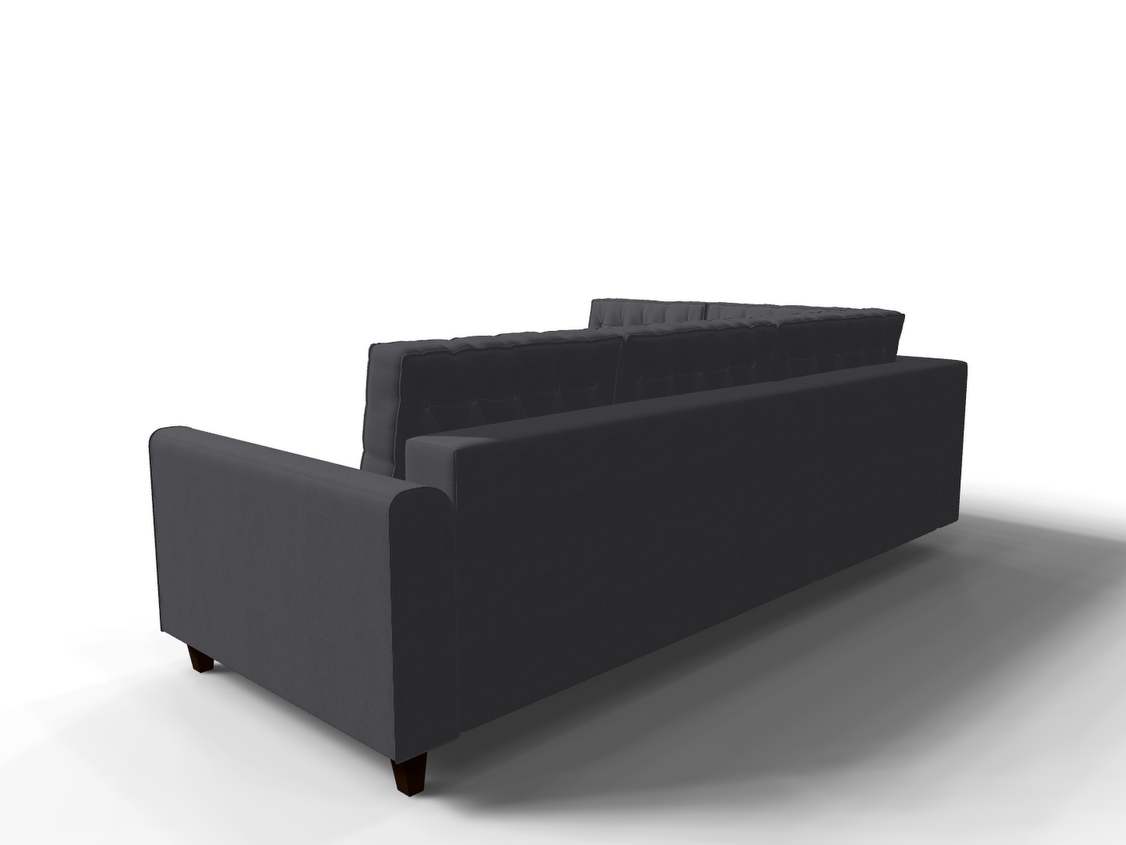 Coltar extensibil Astrid park 3 fara insula, la comanda, 100+ culori, cu picioare