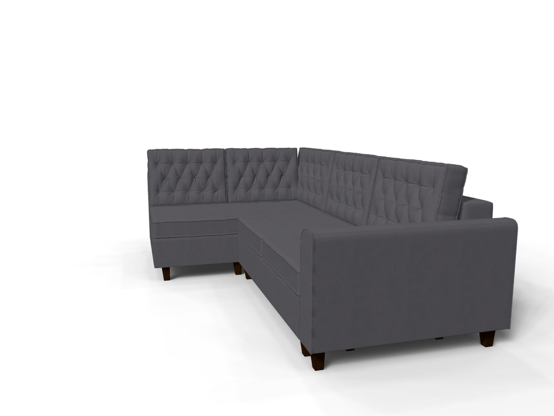 Coltar extensibil Astrid park 3 fara insula, la comanda, 100+ culori, cu picioare