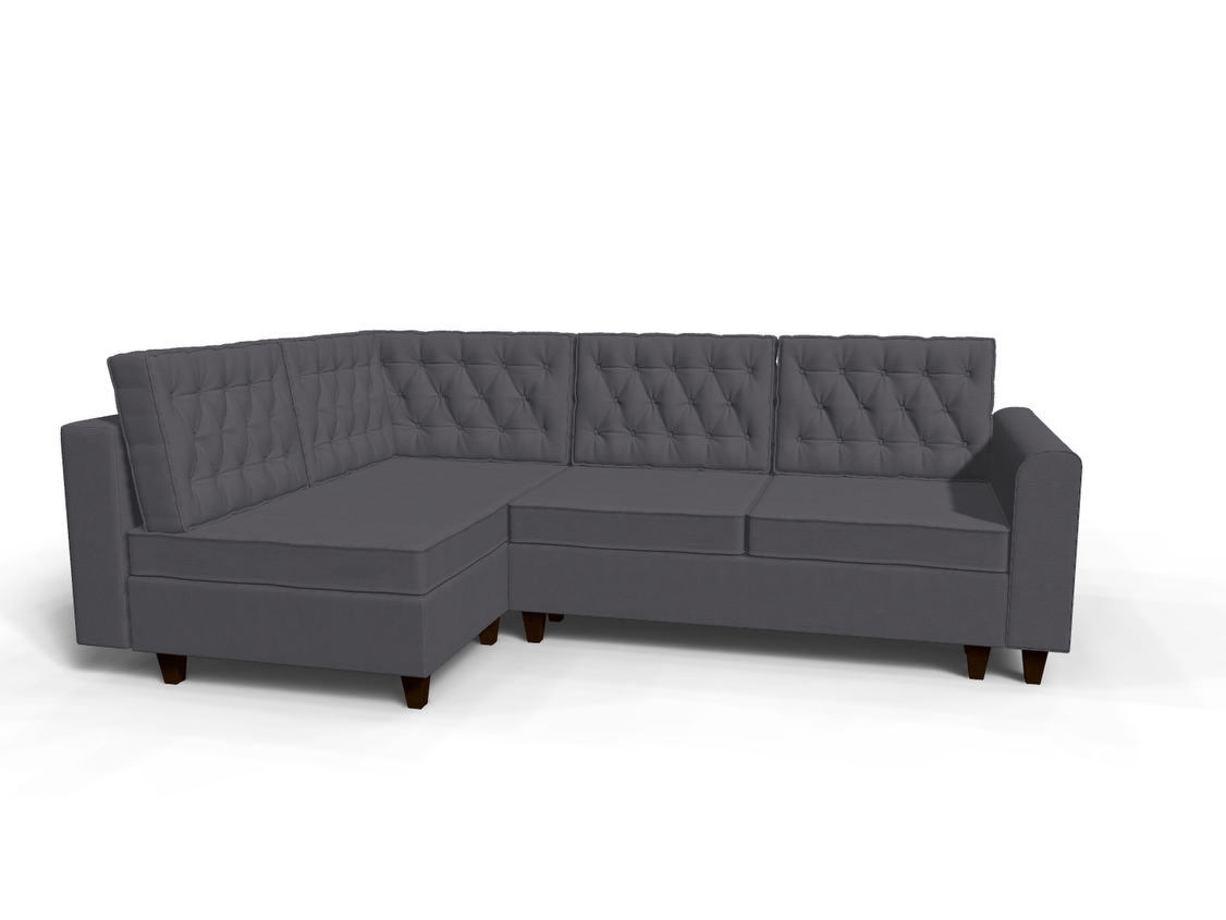 Coltar extensibil Astrid park 3 fara insula, la comanda, 100+ culori, cu picioare