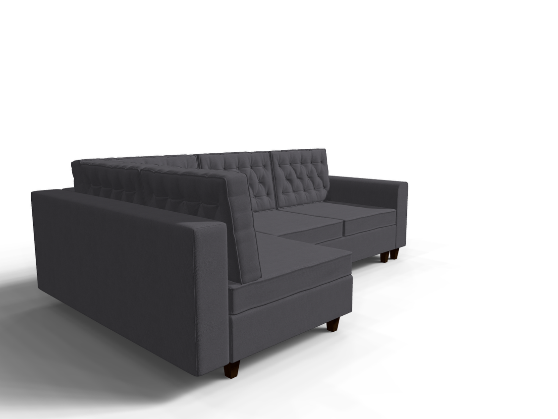 Coltar extensibil Astrid park 3 fara insula, la comanda, 100+ culori, cu picioare