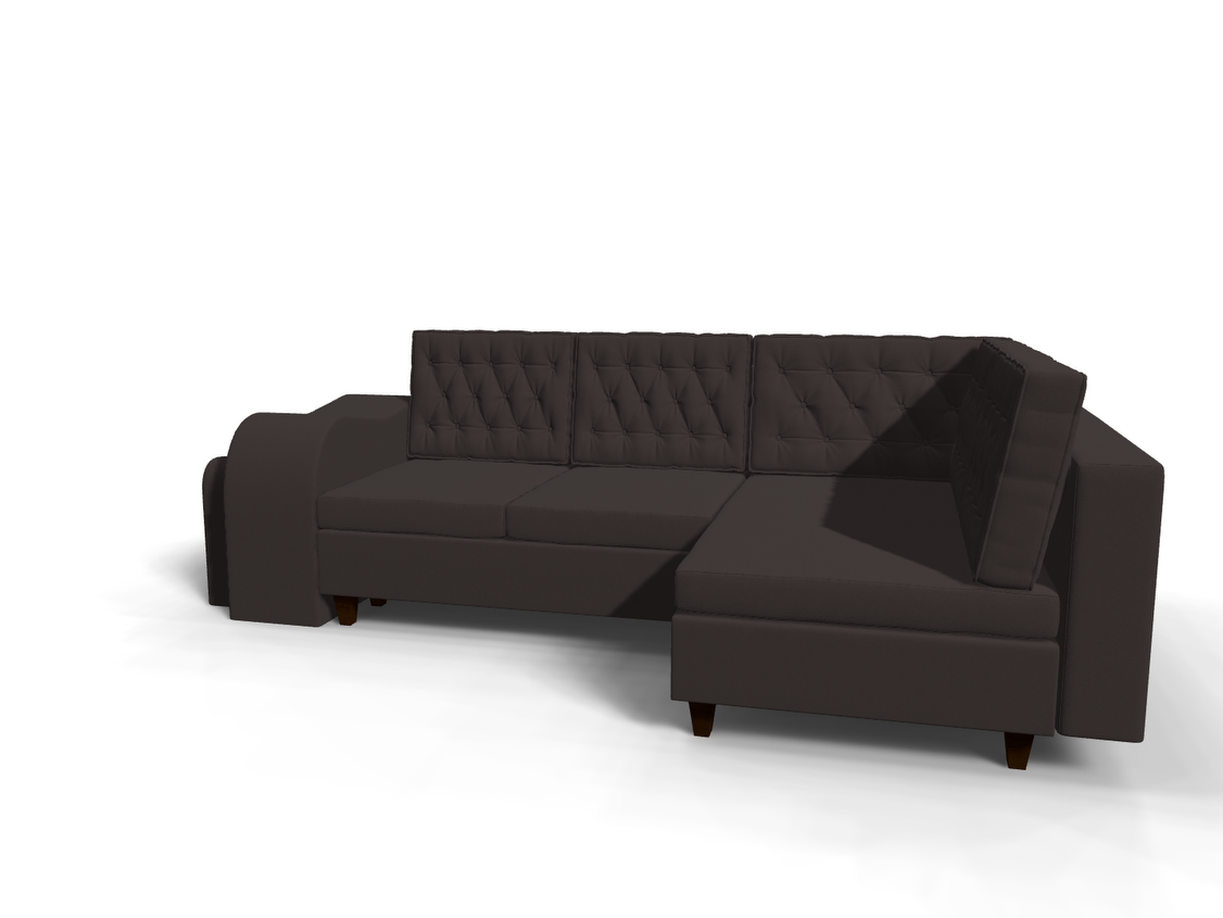 Coltar extensibil Aya park 3 fara insula, la comanda, 100+ culori, cu picioare