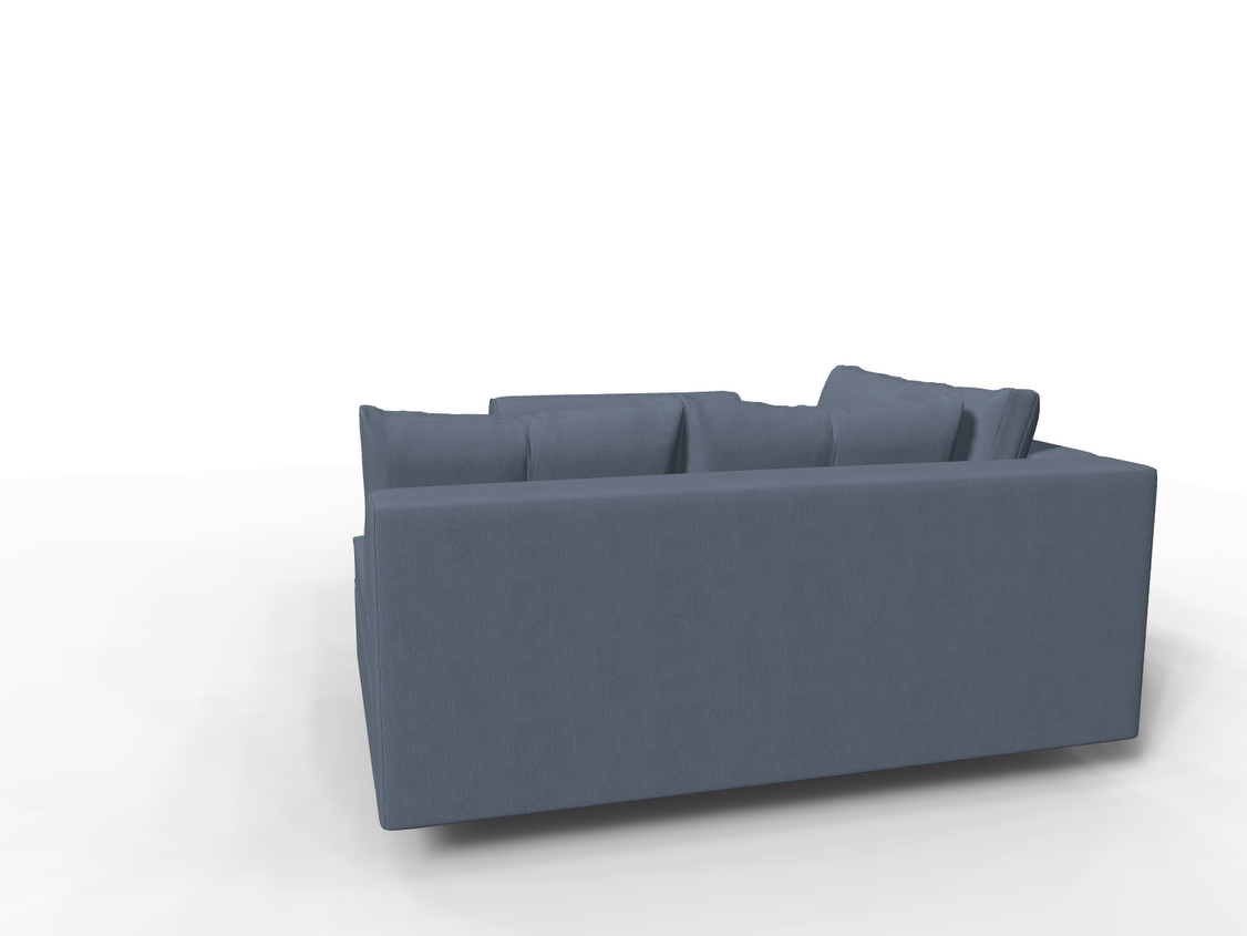 Coltar extensibil Brianna park 3 fara insula, la comanda, 100+ culori, cu picioare – 360°