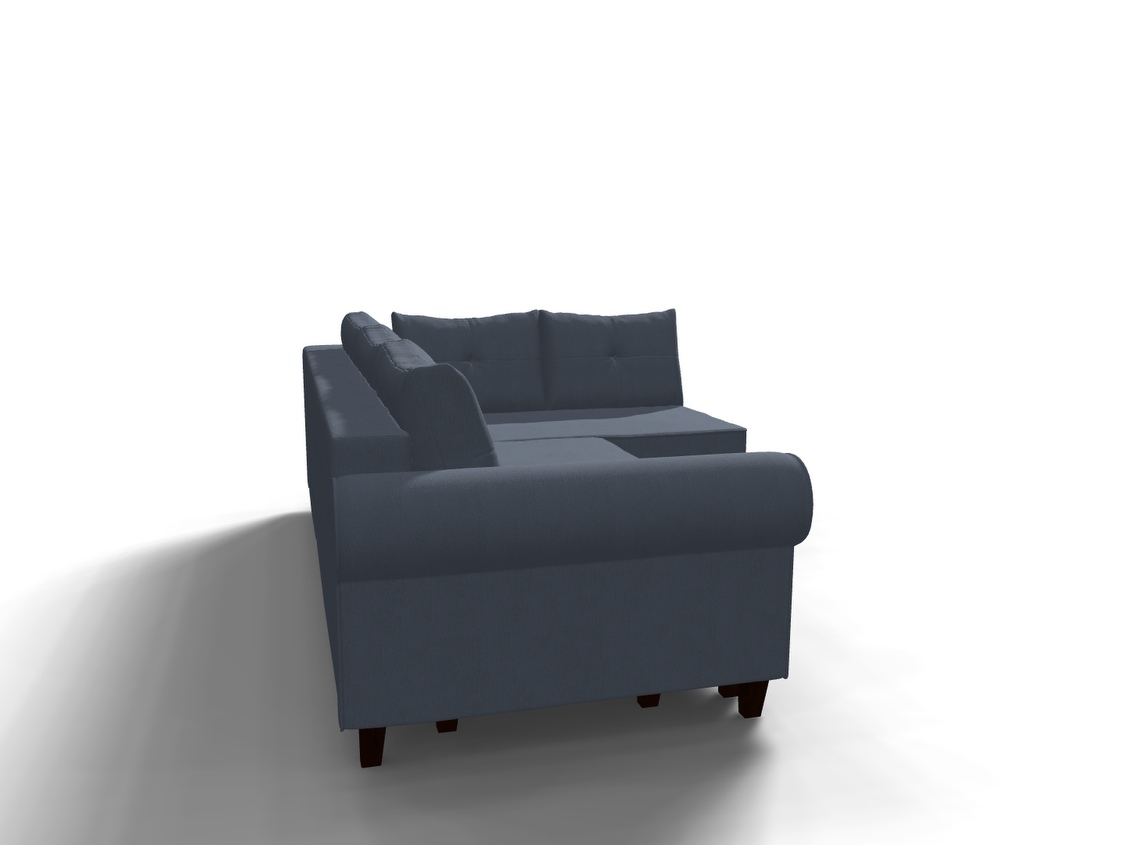 Coltar extensibil Brianna park 3 fara insula, la comanda, 100+ culori, cu picioare