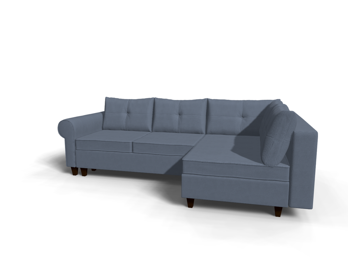 Coltar extensibil Brianna park 3 fara insula, la comanda, 100+ culori, cu picioare