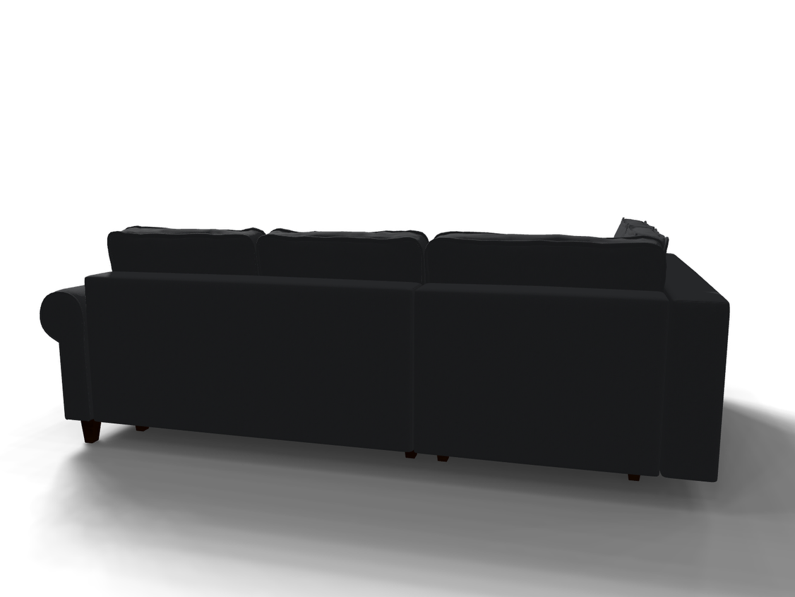 Coltar extensibil Genevieve park 3 fara insula, la comanda, 100+ culori, cu picioare