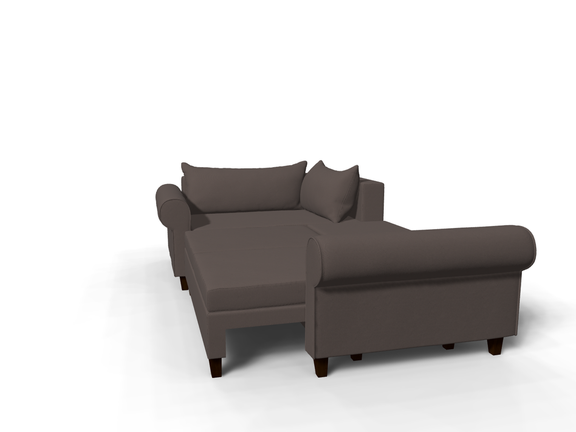 Coltar extensibil Isabelle colt park cu cotiera, la comanda, 100+ culori, cu picioare – 360°