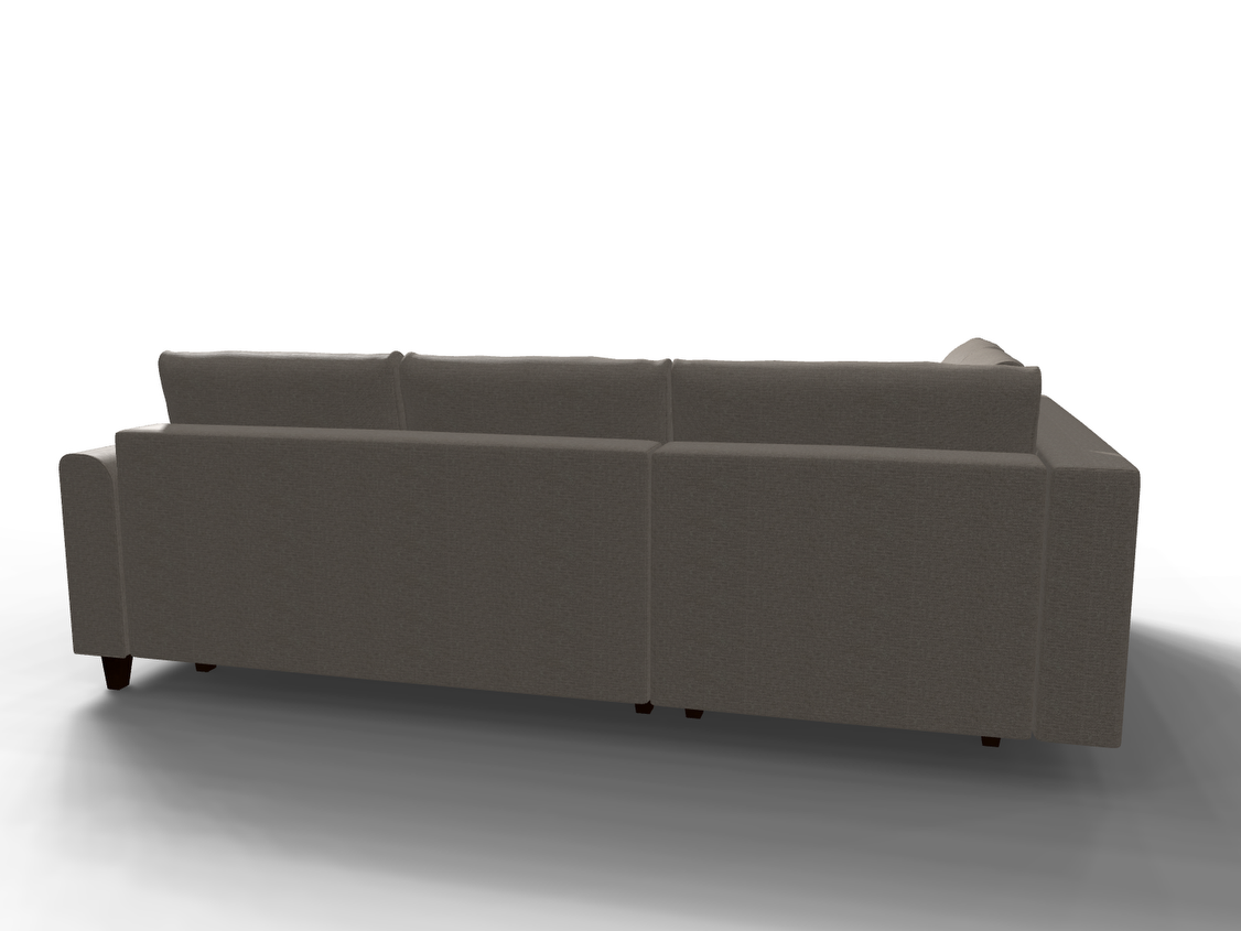 Coltar extensibil Itzel park 3 fara insula, la comanda, 100+ culori, cu picioare