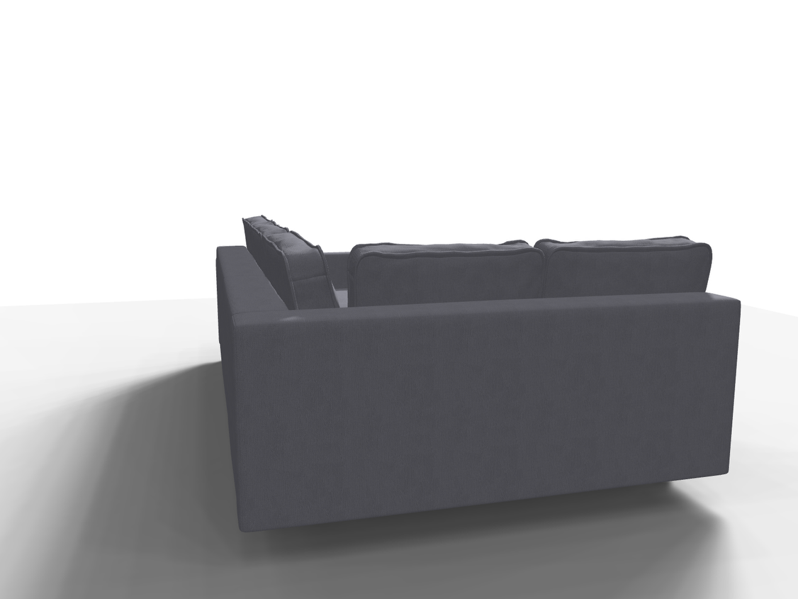 Coltar extensibil Kennedi park 3 fara insula, la comanda, 100+ culori, cu picioare