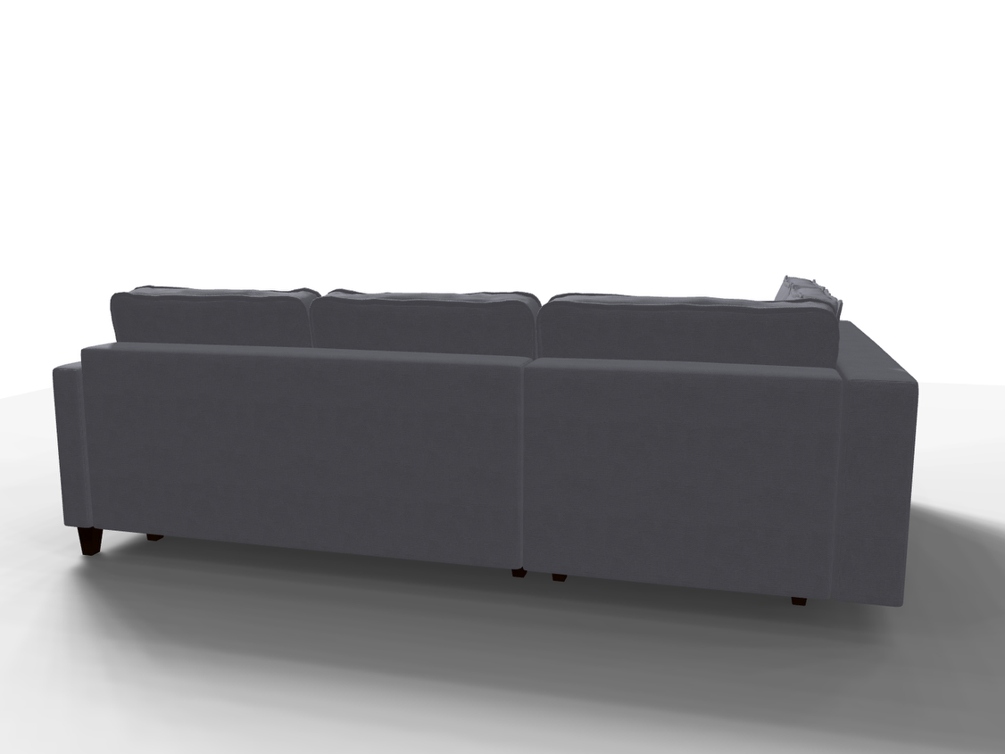 Coltar extensibil Kennedi park 3 fara insula, la comanda, 100+ culori, cu picioare