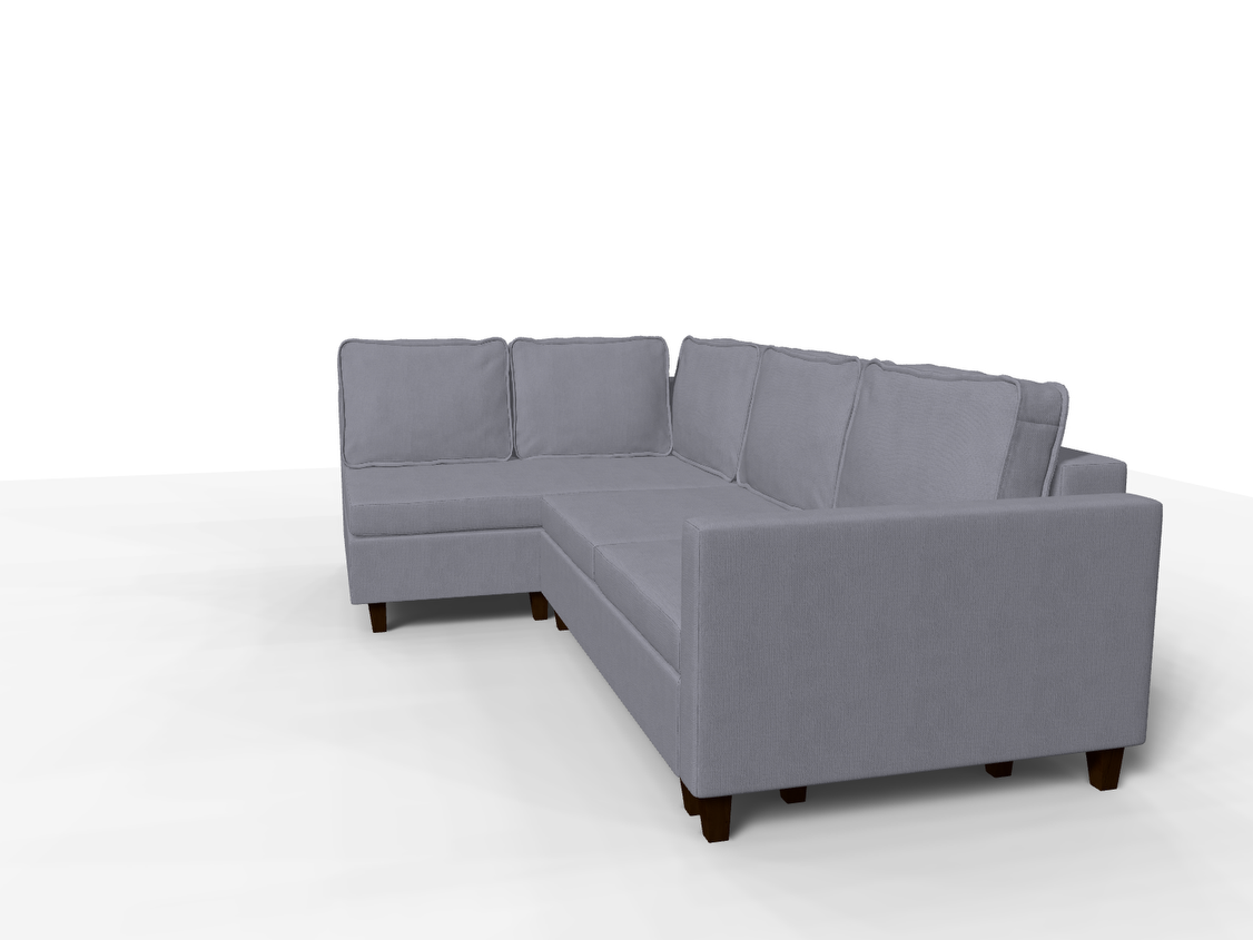 Coltar extensibil Kennedi park 3 fara insula, la comanda, 100+ culori, cu picioare