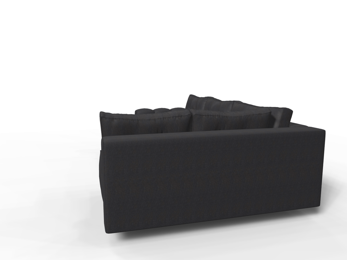 Coltar extensibil Lennon park 3 fara insula, la comanda, 100+ culori, cu picioare – 360°