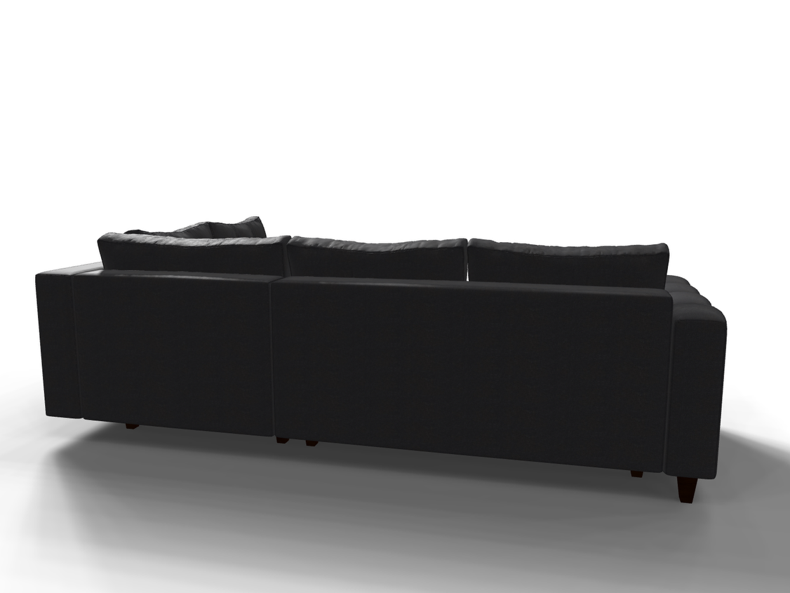 Coltar extensibil Lennon park 3 fara insula, la comanda, 100+ culori, cu picioare