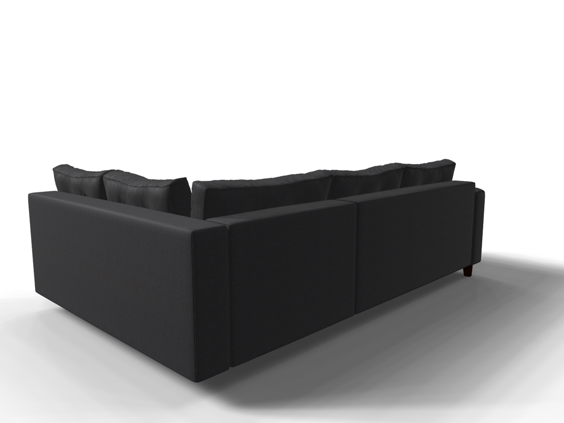 Coltar extensibil Lennon park 3 fara insula, la comanda, 100+ culori, cu picioare