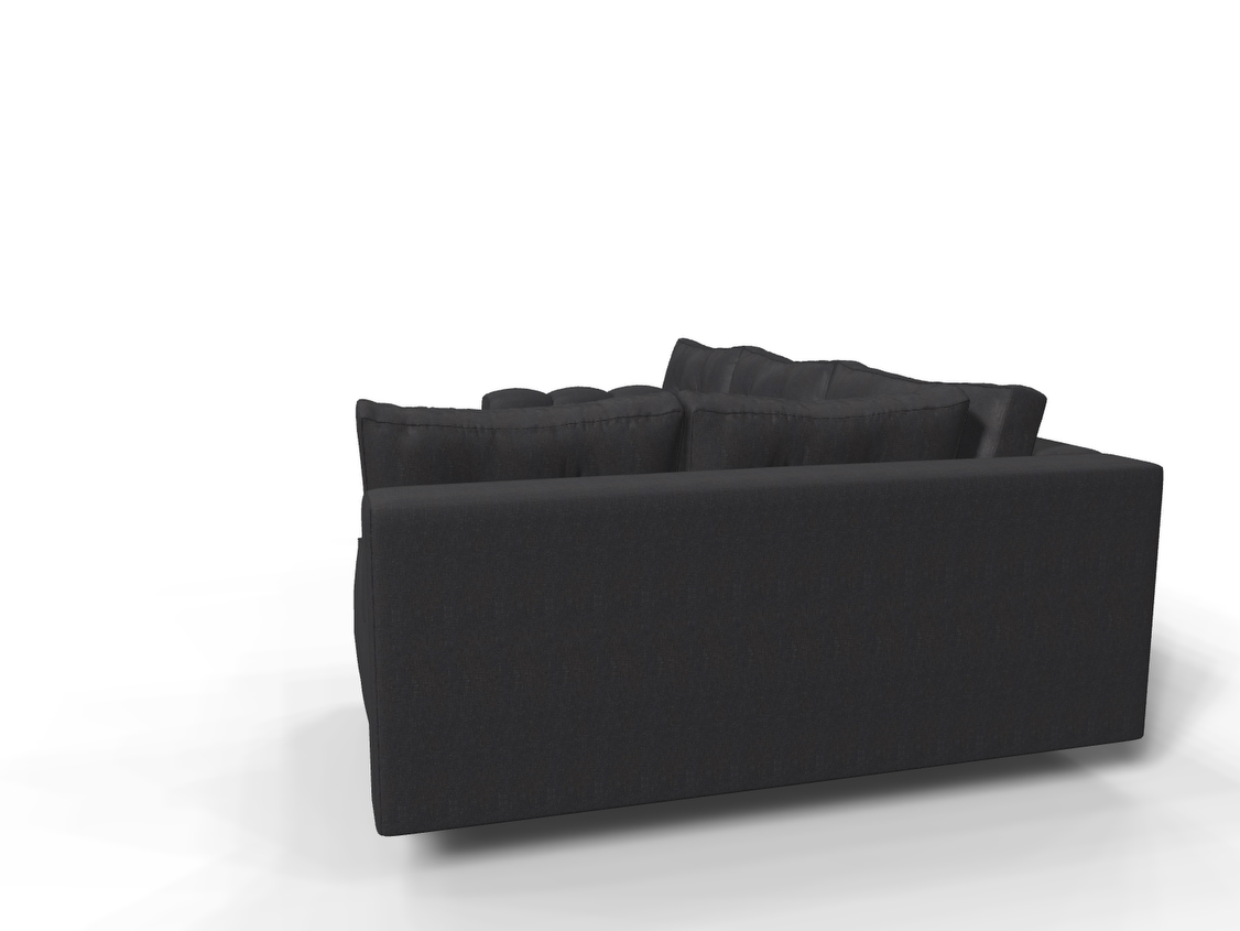 Coltar extensibil Lennon park 3 fara insula, la comanda, 100+ culori, cu picioare